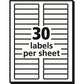 Avery&reg; Filing Labelswith TrueBlock&trade; Technology for Laser and Inkjet Printers, 3-7/16" x 2/3" , White - 05366