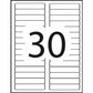 Avery White Filing Labels with TrueBlock™ Technology for Laser and Inkjet Printers, 3-7/16" x 2/3" - 05366