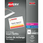 Avery Name Badge Inserts for Laser and Inkjet Printers, 3" x 4"