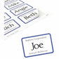 Avery&reg; Flexible Name Badgesfor Laser and Inkjet Printers, 3-3/8" x 2-1/3" , Blue Border - 05895