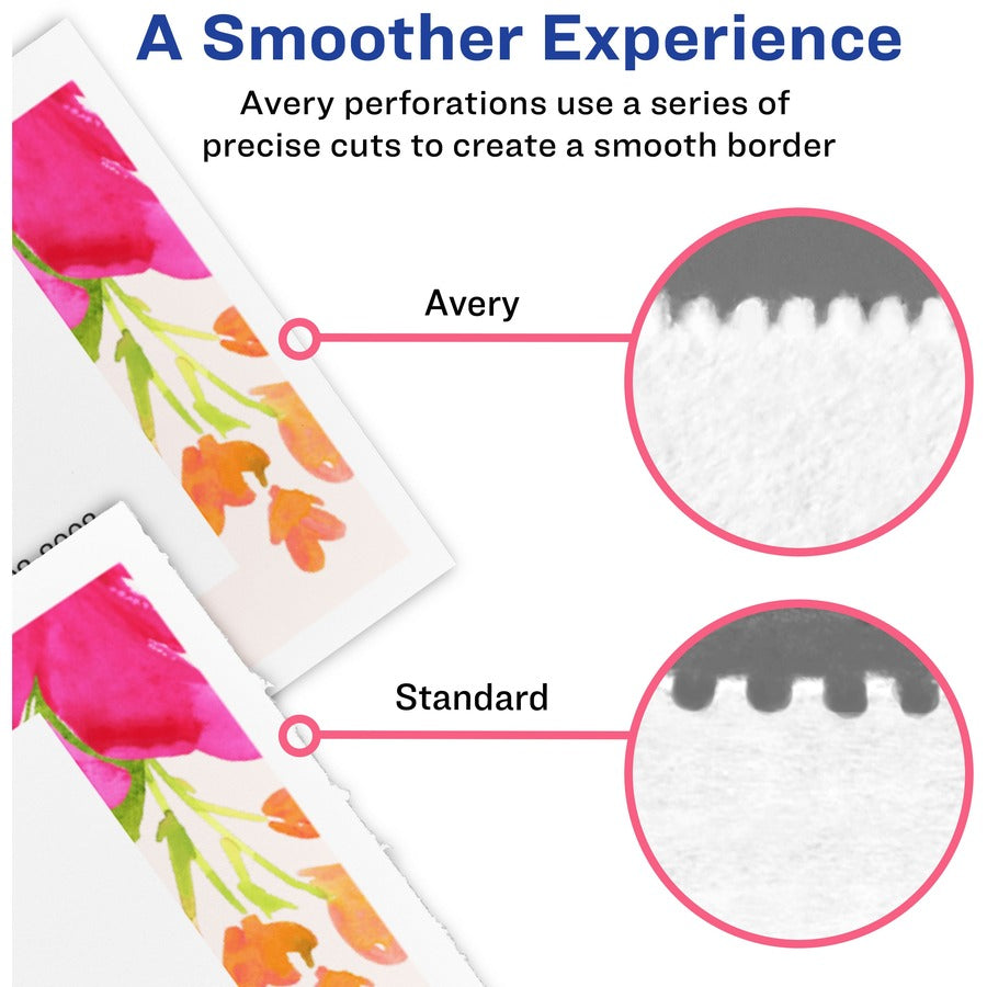 Avery&reg; Printable Business Cards, 2" x 3.5" , White, 2500 Cards (05911) - 05911