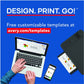 Avery&reg; Printable Business Cards, 2" x 3.5" , White, 2500 Cards (05911) - 05911