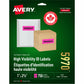 Avery High Visibility Neon ID Labels for Laser and Inkjet Printers, 1" x 2-5/8"