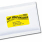 Avery High Visibility Neon ID Labels for Laser and Inkjet Printers, 2" x 4" - 05973