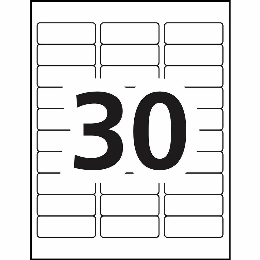 Avery&reg; High Visibility Neon ID Labelsfor Laser and Inkjet Printers, 1" x 2-5/8" , Assorted Colours - 05979