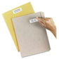 Avery&reg; Removable ID Labelsfor Laser and Inkjet Printers, 2-5/8" x 1" - 06498
