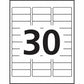 Avery Removable ID Labels for Laser and Inkjet Printers, 2-5/8" x 1" - 06498