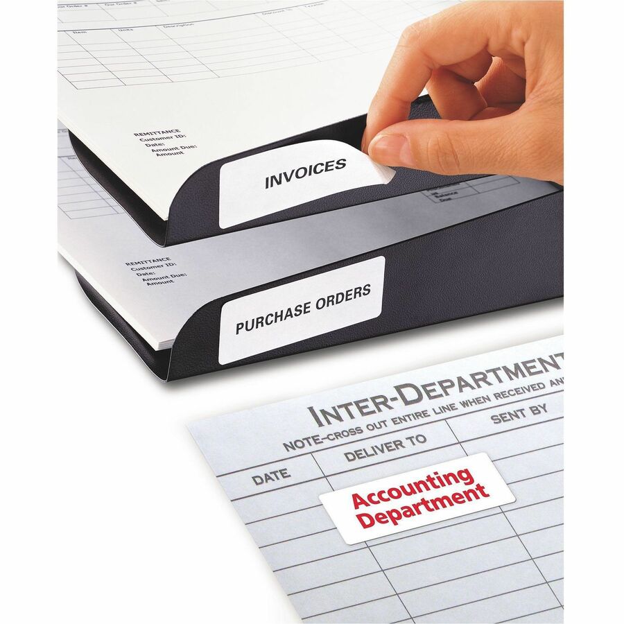 Avery Removable ID Labels for Laser and Inkjet Printers, 2-5/8" x 1" - 06498