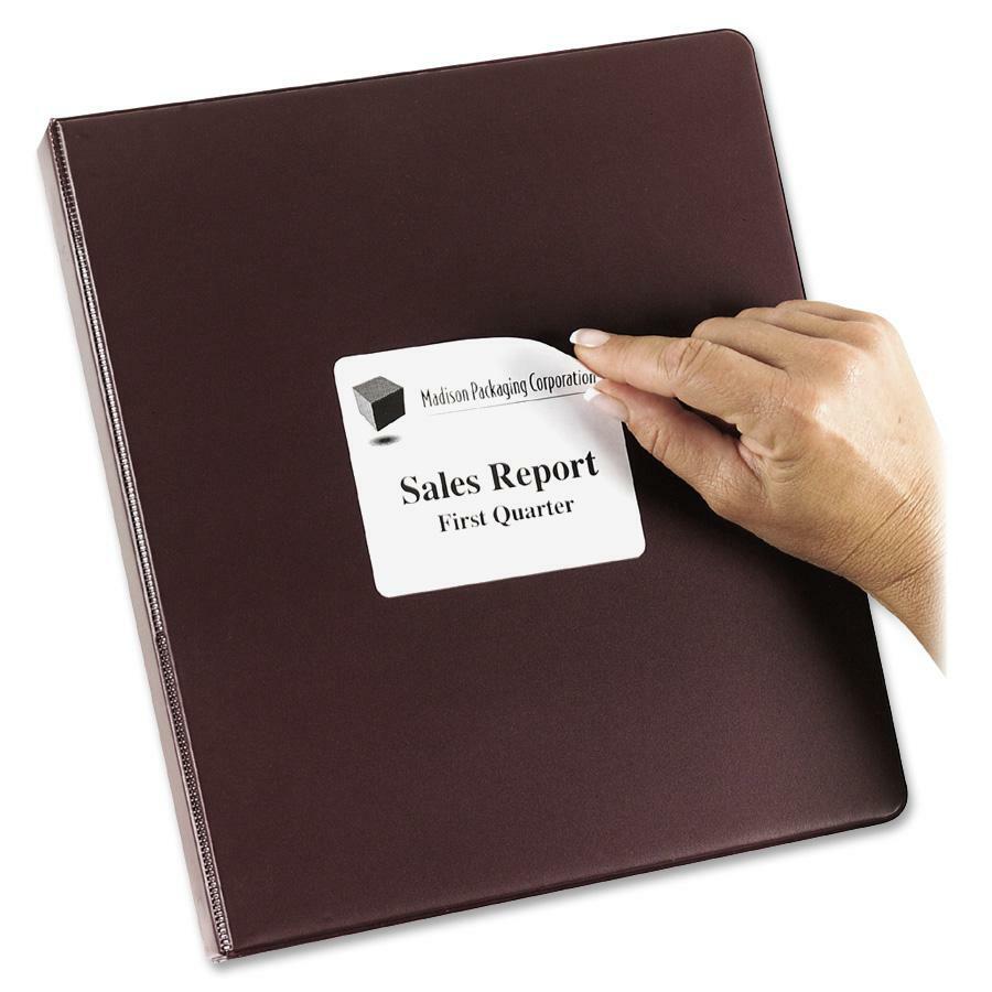 Avery&reg; Removable ID Labelsfor Laser and Inkjet Printers, 4" x 3-1/3" - 06499