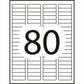 Avery Removable ID Labels for Laser and Inkjet Printers, 1-3/4" x 1/2" - 06504
