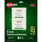 Avery&reg; ID Labelsfor Laser and Inkjet Printers, 8-1/8" x 5"