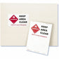 Avery ID Labels for Laser and Inkjet Printers, 8 1/8" x 5" - 06573