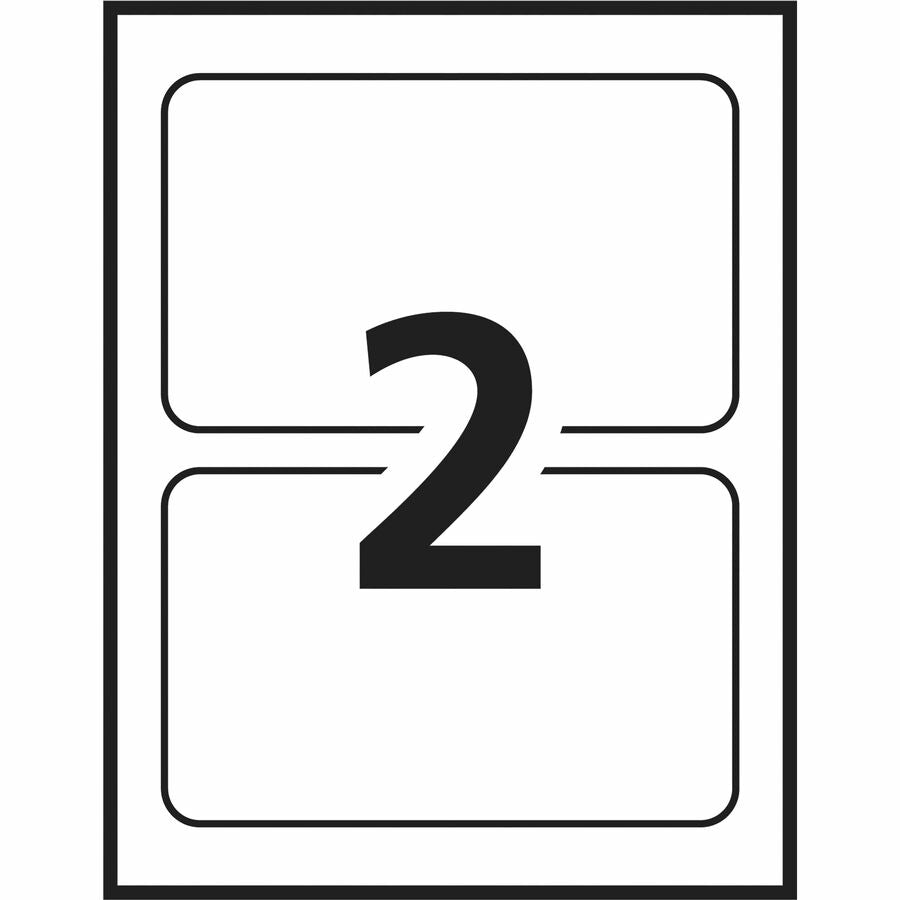Avery ID Labels for Laser and Inkjet Printers, 8 1/8" x 5" - 06573
