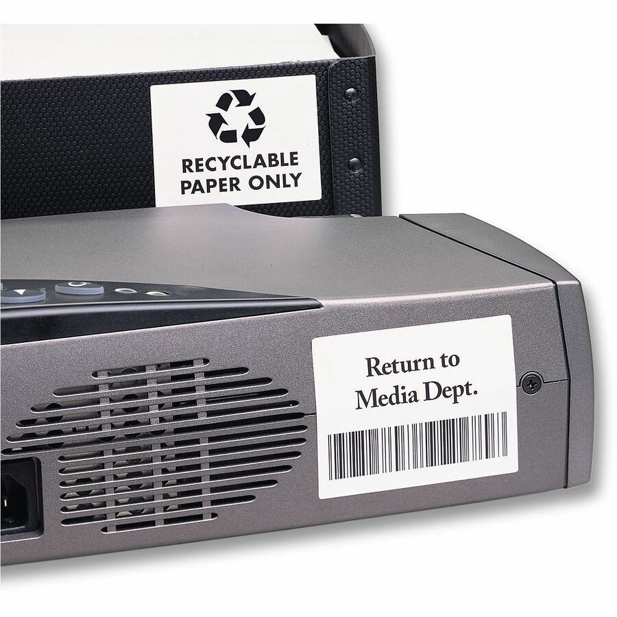 Avery&reg; Durable ID Labelswith TrueBlock™ Technology for Laser Printers, 2-5/8" x 2" - 06578