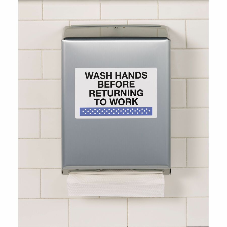 Avery&reg; Durable ID Labelswith TrueBlock&trade; Technology for Laser Printers, 8-1/8" x 5" - 06579