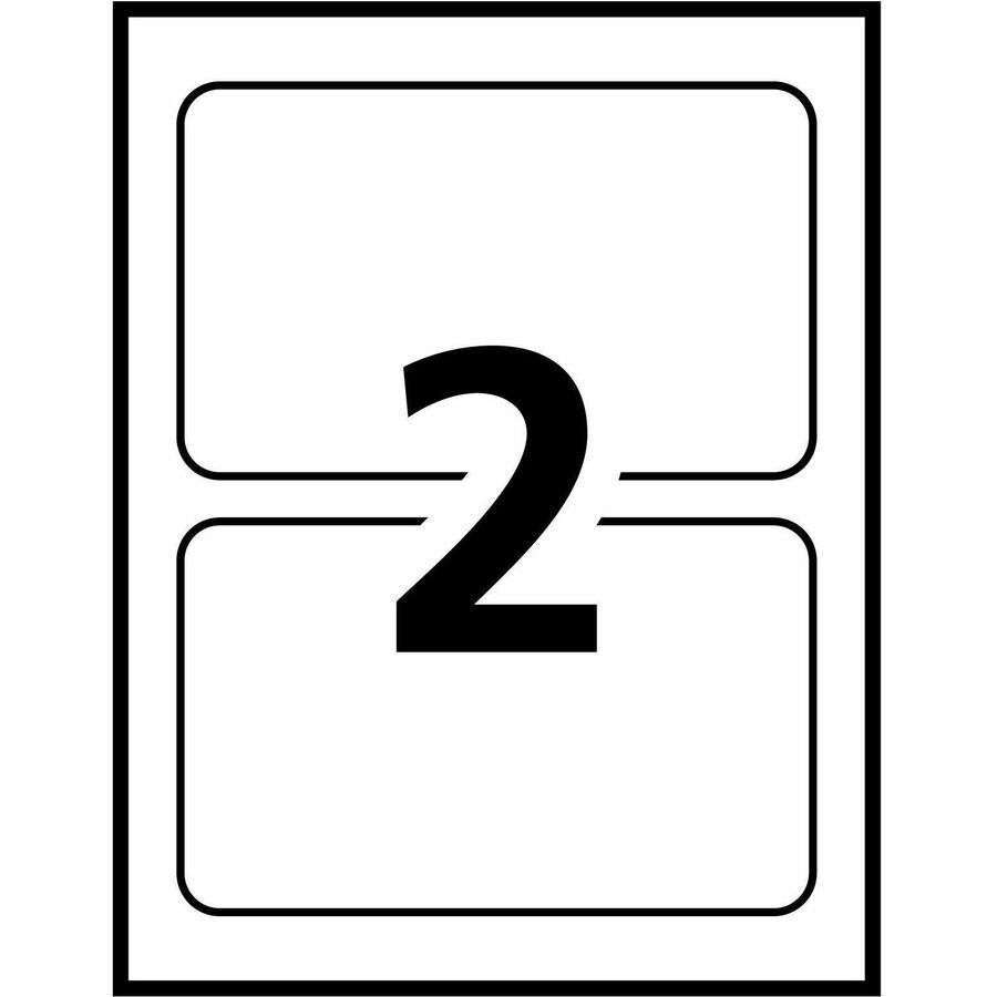 Avery&reg; Durable ID Labelswith TrueBlock&trade; Technology for Laser Printers, 8-1/8" x 5" - 06579