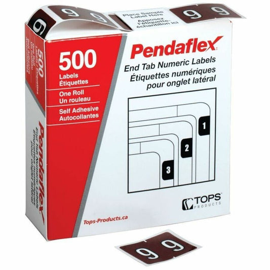 Pendaflex Numeric End Tab Filing Labels - #9