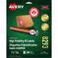 Avery High-Visibility Labels for Laser and Inkjet Printers, 1-1/2" Diameter