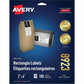 Avery&reg; White Rectangle Labels with Sure Feed&trade; TechnologyTrueBlock&reg;, 2" x 4" , for Laser and Inkjet Printers