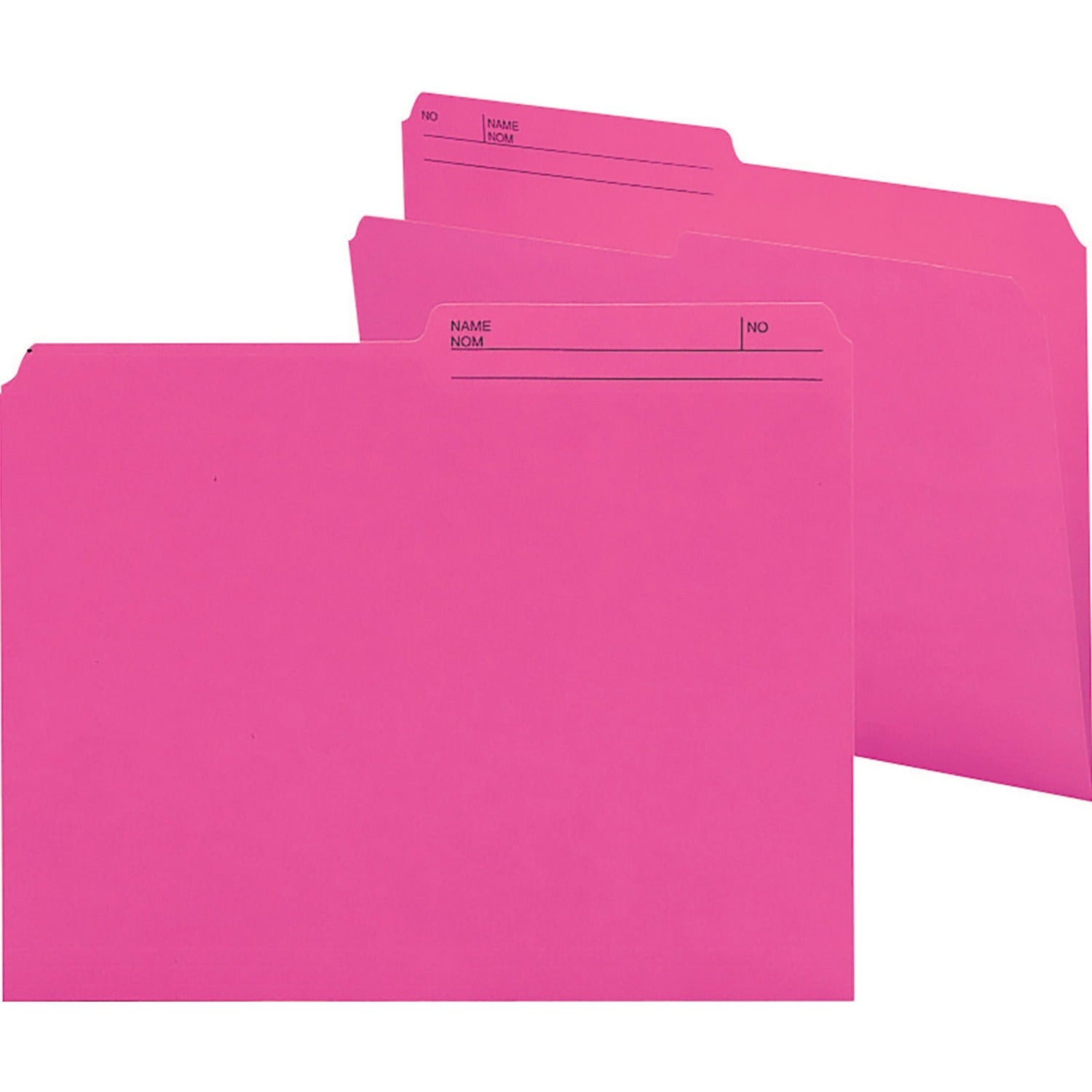 Smead Colored 1/2 Tab Cut Letter Recycled Top Tab File Folder