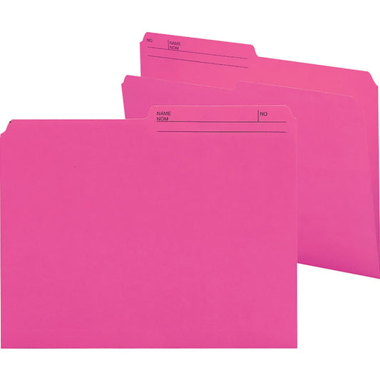 Smead Colored 1/2 Tab Cut Letter Recycled Top Tab File Folder