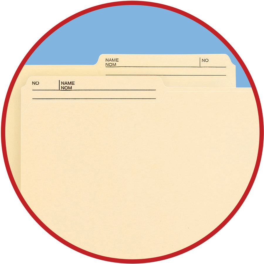 Smead 1/2 Tab Cut Letter Recycled Top Tab File Folder - 10377