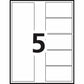Avery Ready Index&reg; Table of Content Dividers 5 Tabs, for Laser and Inkjet Printers - 11518