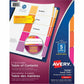 Avery&reg; Ready Index&reg; Table of Content Dividers, 5 tabs, 6 sets