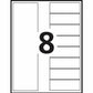 Avery Ready Index&reg; Table of Content Dividers 8 Tabs, for Laser and Inkjet Printers - 11519