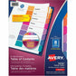 Avery Ready Index&reg; Table of Content Dividers 8 Tabs, for Laser and Inkjet Printers