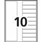 Avery Ready Index&reg; Table of Content Dividers 10 Tabs, for Laser and Inkjet Printers - 11520