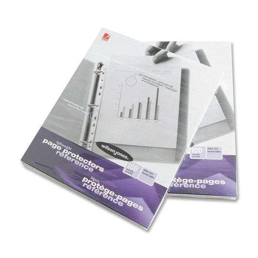 Wilson Jones Lightweight Multi Punched Page Protector