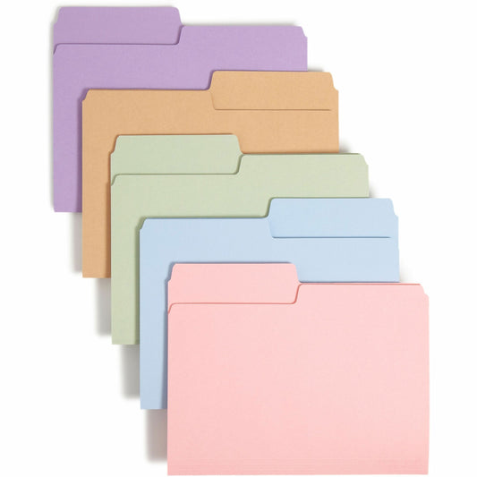 Smead SuperTab 1/2 Tab Cut Letter Recycled Top Tab File Folder