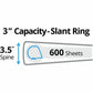Avery&reg; Durable View Binder 3" , Slant D Rings, Navy - 17044