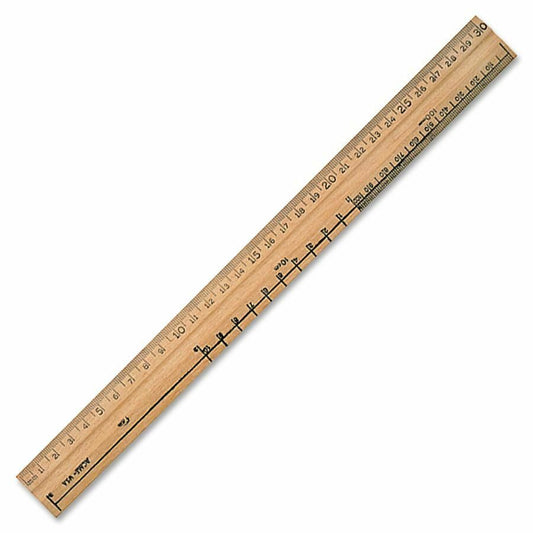 Acme United Metal Edge Double Bevel School Ruler