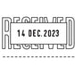 Trodat Manual Received Text Dater - 28000