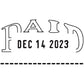 Trodat Manual Paid Text Dater - 28002