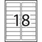 Avery Extra Large White Filing Labels with TrueBlock™ Technology for Laser and Inkjet Printers, 3-7/16" x 15/16" - 35027
