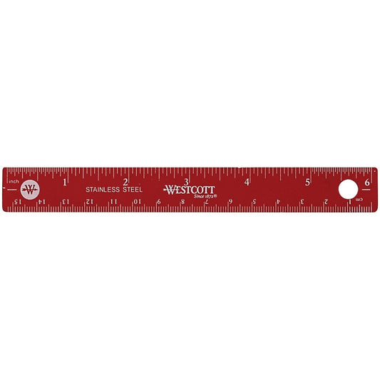 Acme United Colored Stainless Steel Ruler