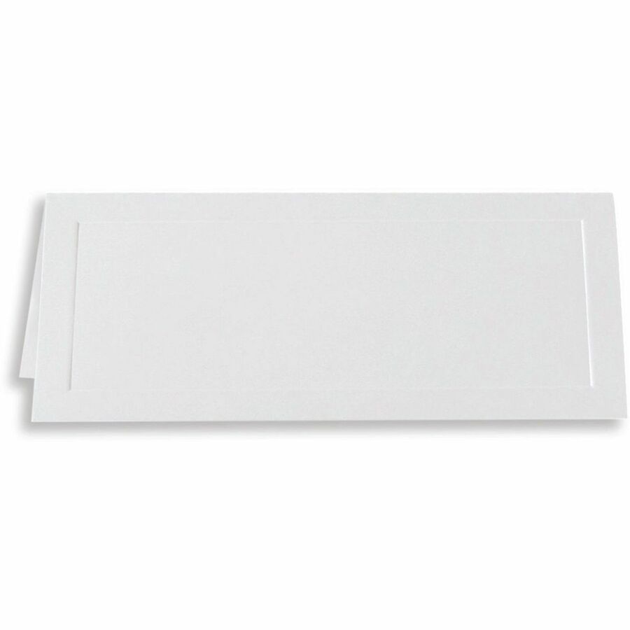 St. James&reg; Overtures&reg; Traditional Embossed Place Cards, White, Pack of 60, 71413 - 71413