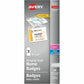 Avery Hanging Name Badge kit for Laser and Inkjet Printers, 4" x 3"