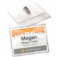 Avery&reg; Garment Friendly Clip Style Name Badge Kitfor Laser and Inkjet Printers, 4" x 3" - 74467