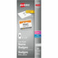 Avery Garment Friendly Clip Style Name Badge Kit for Laser and Inkjet Printers, 4" x 3"