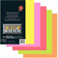 St. James&reg; Fluorescent Bond Paper, Rainbow, 5 Bright Colours, Pack of 200, 78120 - 78120