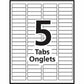 Avery Print & Apply Clear Label Sheet Protector Dividers Index Maker&reg; 5 tabs - 78613