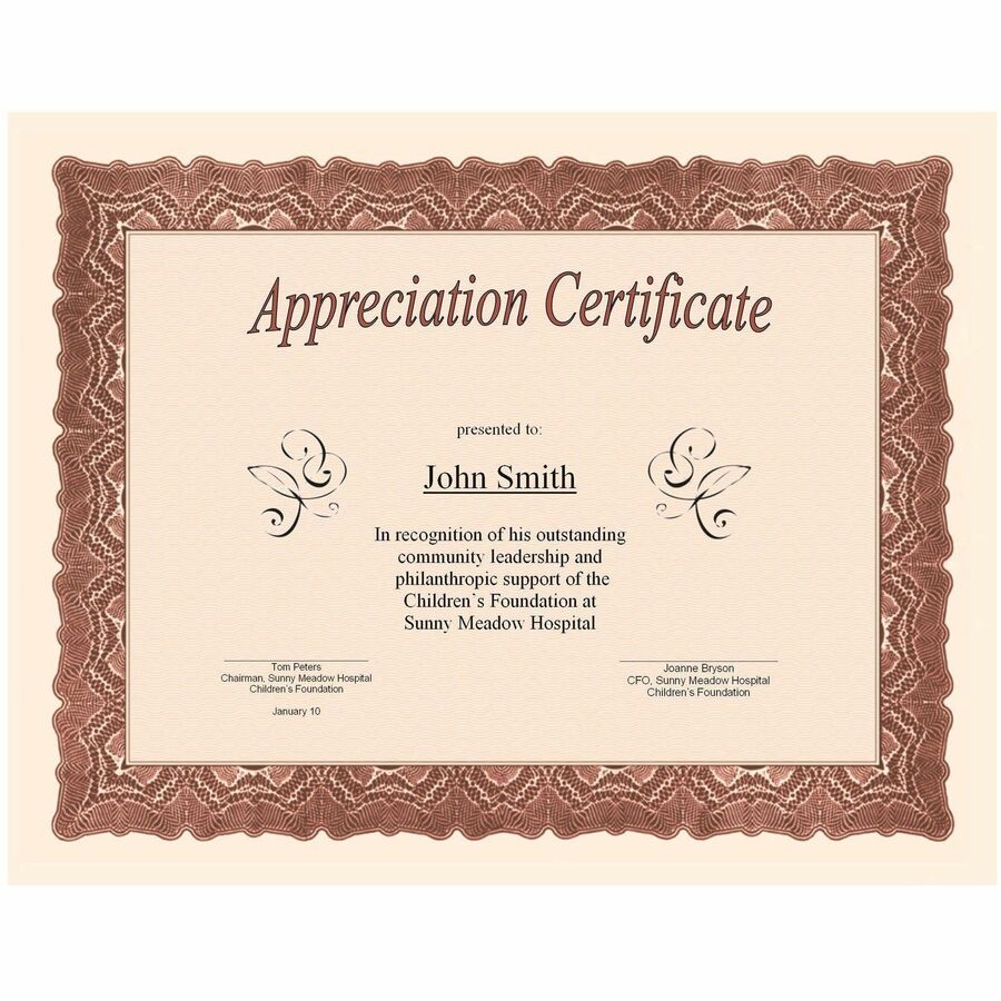 St. James&reg; Certificates, 24 lb Paper, Gioche Red w/ Gold Seals, Pack of 25, 83404 - 83404