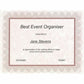 St. James&reg; Certificates, 24 lb Paper, Regent Red w/ Gold Seals, Pack of 25, 83409 - 83409