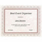 St. James&reg; Certificates, 24 lb Paper, Regent Red w/ Gold Seals, Pack of 25, 83409 - 83409