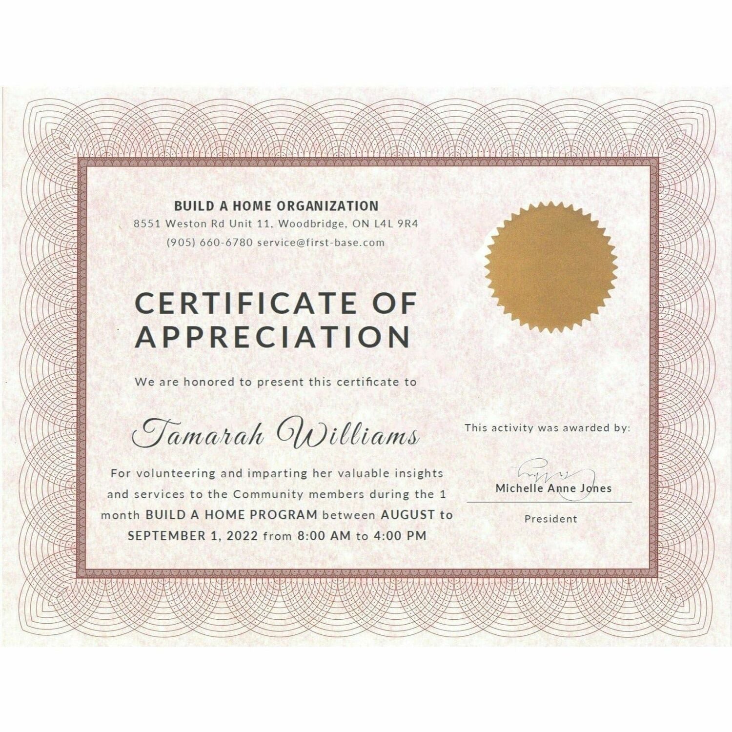 St. James&reg; Certificates, 24 lb Paper, Regent Red w/ Gold Seals, Pack of 25, 83409