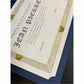 St. James&reg; Elite&trade; Certificates, Natural Linen with Capital Gold Foil Design, Pack of 12, 83427 - 83427